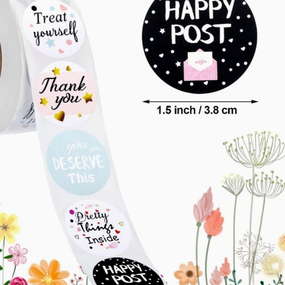 150 BUSINESS STICKERS - Thank You, Motivational, Mail, etc. 1.5" - Picture 2 of 6